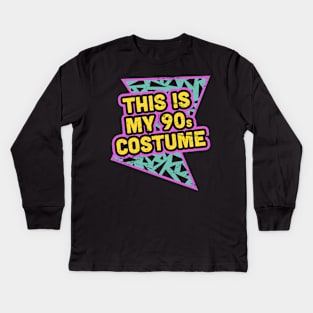 This Is My 90s Costume Kids Long Sleeve T-Shirt